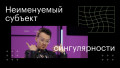 Неименуемый субъект сингулярности